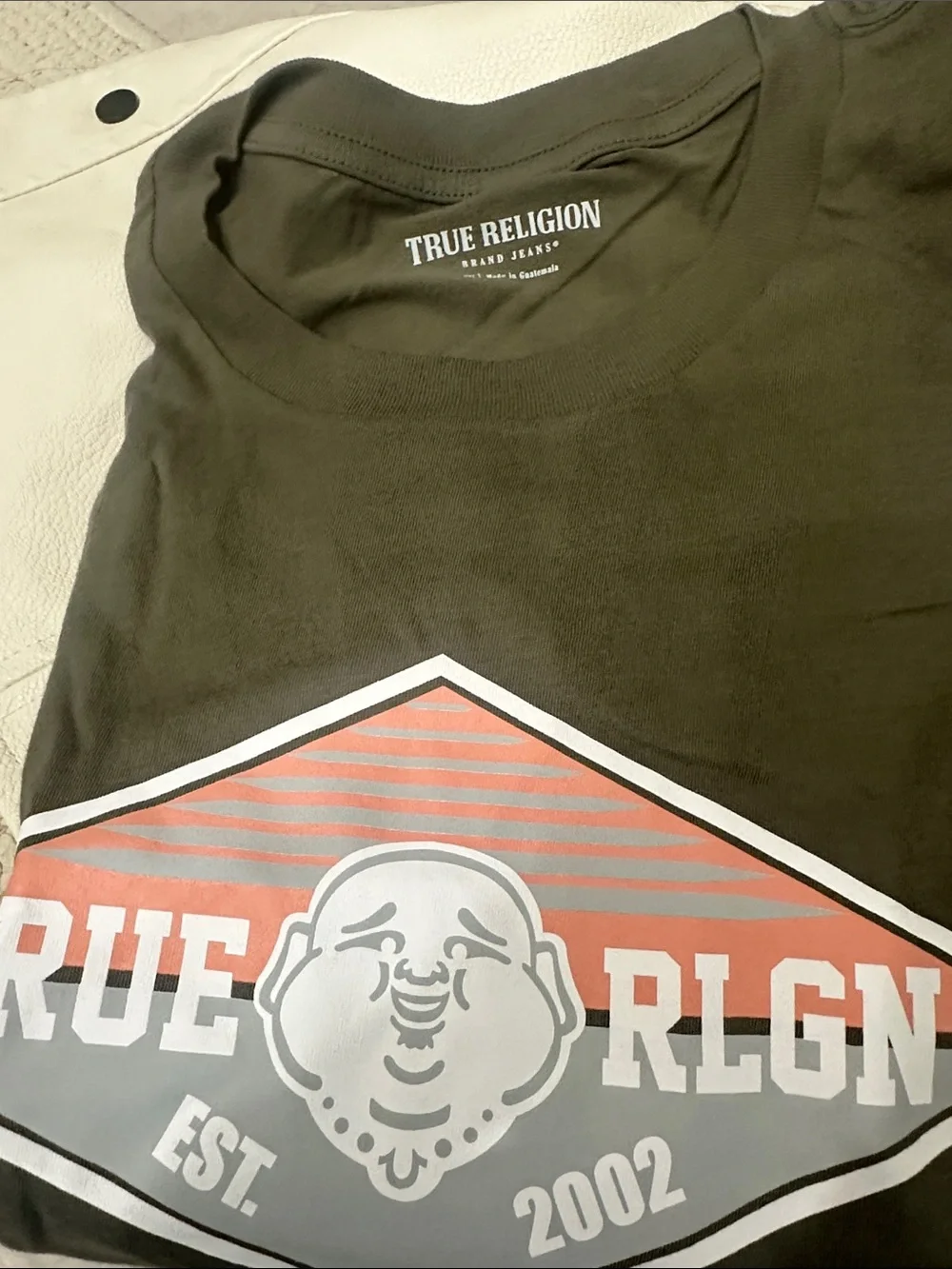 True Religion Men's Short Sleeve Tees — Olive, Navy, Black